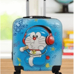 Kid's Travel Suitcase Trolley Bag with Wheels - Height 17.3 inch