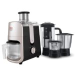 Tefal Grindforce JMG-100 700-Watt Juicer Mixer Grinder (Premium Silver and Coal)