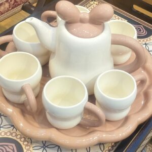 CERAMIC TEA SET CLASSIC  COLD WATER KETTLE &TEA CUP SET