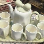 CERAMIC TEA SET CLASSIC COLD WATER KETTLE &TEA CUP SET