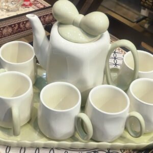 CERAMIC TEA SET CLASSIC COLD WATER KETTLE &TEA CUP SET