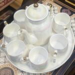 CERAMIC TEA SET CLASSIC COLD WATER KETTLE &TEA CUP SET