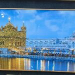 Golden Temple  Premium Wall Frame