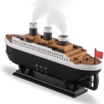 Titanic Humidifier Mould Decorative Air Humidifier Essential Oil Diffuser Jellyfish Smoke Ring Spray Aromatherapy ApplianceShip Showpiece for Office, Home, Decoration