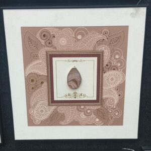 Earthline Agate Stone 3D Wall Art Frame – Handcrafted Luxury Edition