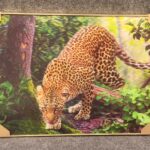 Majestic Leopard Forest Wall Art – Premium Framed Print