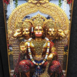 Panchmukhi Hanuman Wall Art – Premium Divine Frame
