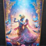 Ethereal Divine Love – Radha Krishna Premium 3D Crystal Wall Art