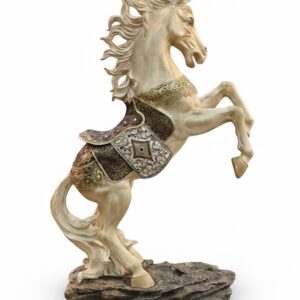 Royal Ivory & Gold Detailed Horse Showpiece