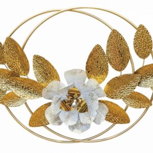 Celestial Bloom Gilded Metal Art"