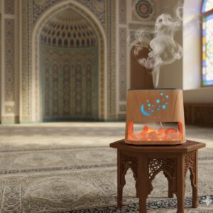 Himalayan Salt Lamp - 7-Color Night Light, Essential Oil Diffuser & Humidifier