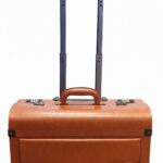 Pilot Case Faux  4 Wheels Cabin Size Dual Lock Business Travel Bag Aero Tan