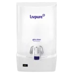 Livpure Glitz Silver  RO + UF + Mineraliser Water Purifier with LED Display (White)