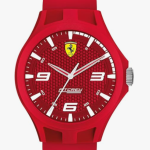 Scuderia Ferrari Pit Crew Quartz Red Round Dial Men's Watch - 0830677.