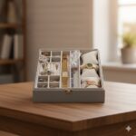 Multi-Slot Jewelry Vanity Case with Watch Pillows"