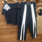 Black & White Panel Co-ord Set with Front Slits