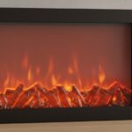 Elite Compact LED Electric Fireplace for Living Room Decor.