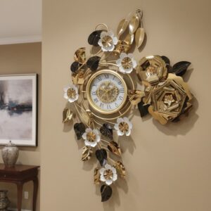 Modern Gear-Style Flower Wall Accents.