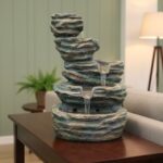 Premium Multi-Tier Natural Stone Fountain.