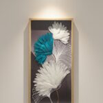 Modern & Minimalist Contemporary Feather Trio Wall Decor.