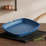 INSIYA 28CM NON- STICK GRILL PAN -BLUE