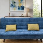 Sofa Cum Bed-Dual Function.Transform Easily From Sofa to Bed. Perfect for Small Spaces Use.stylish Design That Complements Any Room,BLUE