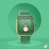 Fastrack After Dark Quartz Analog Green Dial Leather Strap Watch for Guys