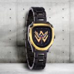 Fastrack Wonder Woman Quartz Analog Black Dial Metal Strap Watch for Girls