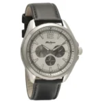 Titan Quartz Multifunction Silver Dial Leather Strap Watch for Men.