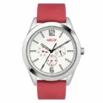 Helix By Timex White Round Analog Silicone Watch Men -TW031HG18