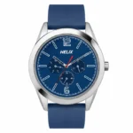 Helix By Timex Blue Round Analog Silicone Watch Men -TW031HG19