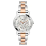Helix By Timex Silver Round Analog Stainless Steel Watch Women -TW052HL02