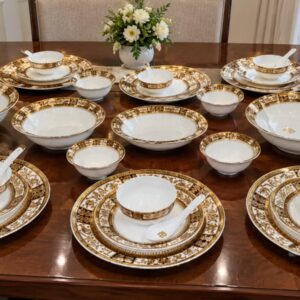 Imperial Gold Classic 35-Piece  Dinner Set.