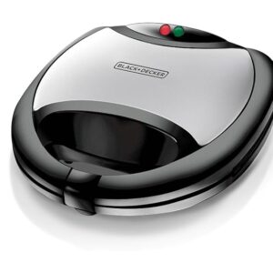 Black+Decker  Sandwich Maker | 2 Years Warranty | 750 Watt | Electric, Toaster Sandwich Maker, Grill, 2-Slice Interchangeable Multi-Plate